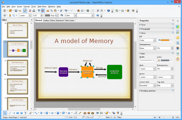 Приложение OpenOffice Impress