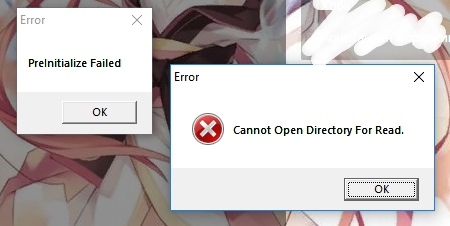 Ошибка «Cannot open directory for read»